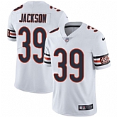 Nike Men & Women & Youth Bears 39 Eddie Jackson White NFL Vapor Untouchable Limited Jersey,baseball caps,new era cap wholesale,wholesale hats